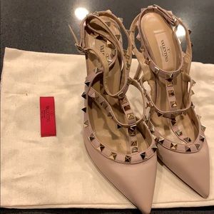 Valentino Rock stud leather 100 mm pump
